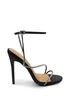 Where's That From Black Silk Jovie Stiletto High Heels - Size 4 Image 1