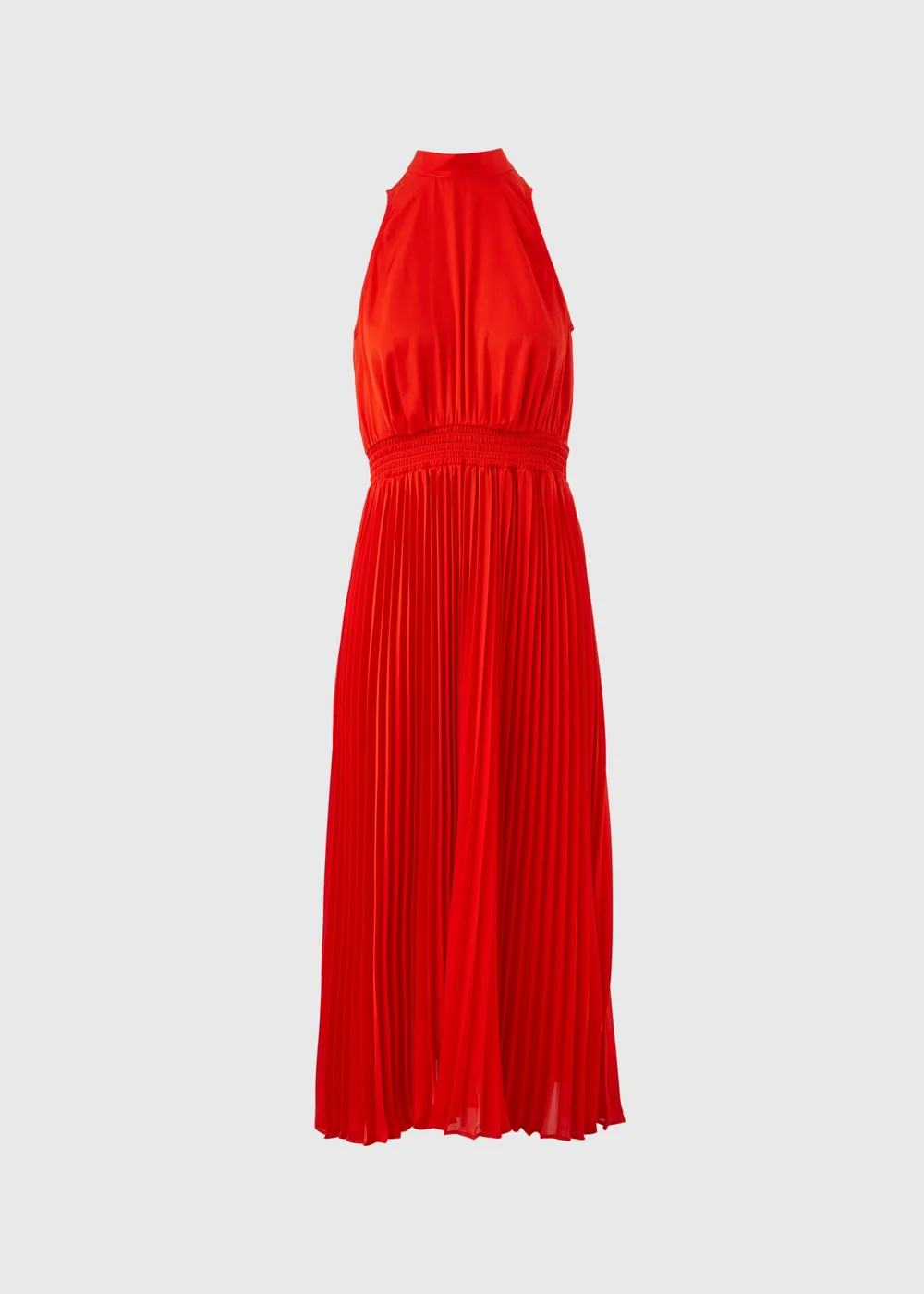 Et Vous Red Pleated Midi Dress - 8 Image 5