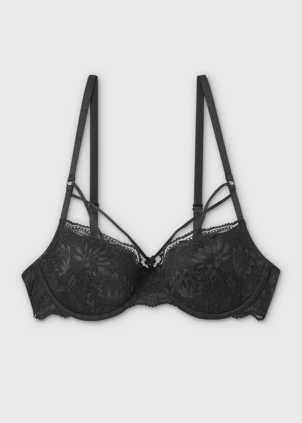 Black Strappy Bra - 34A Image 4
