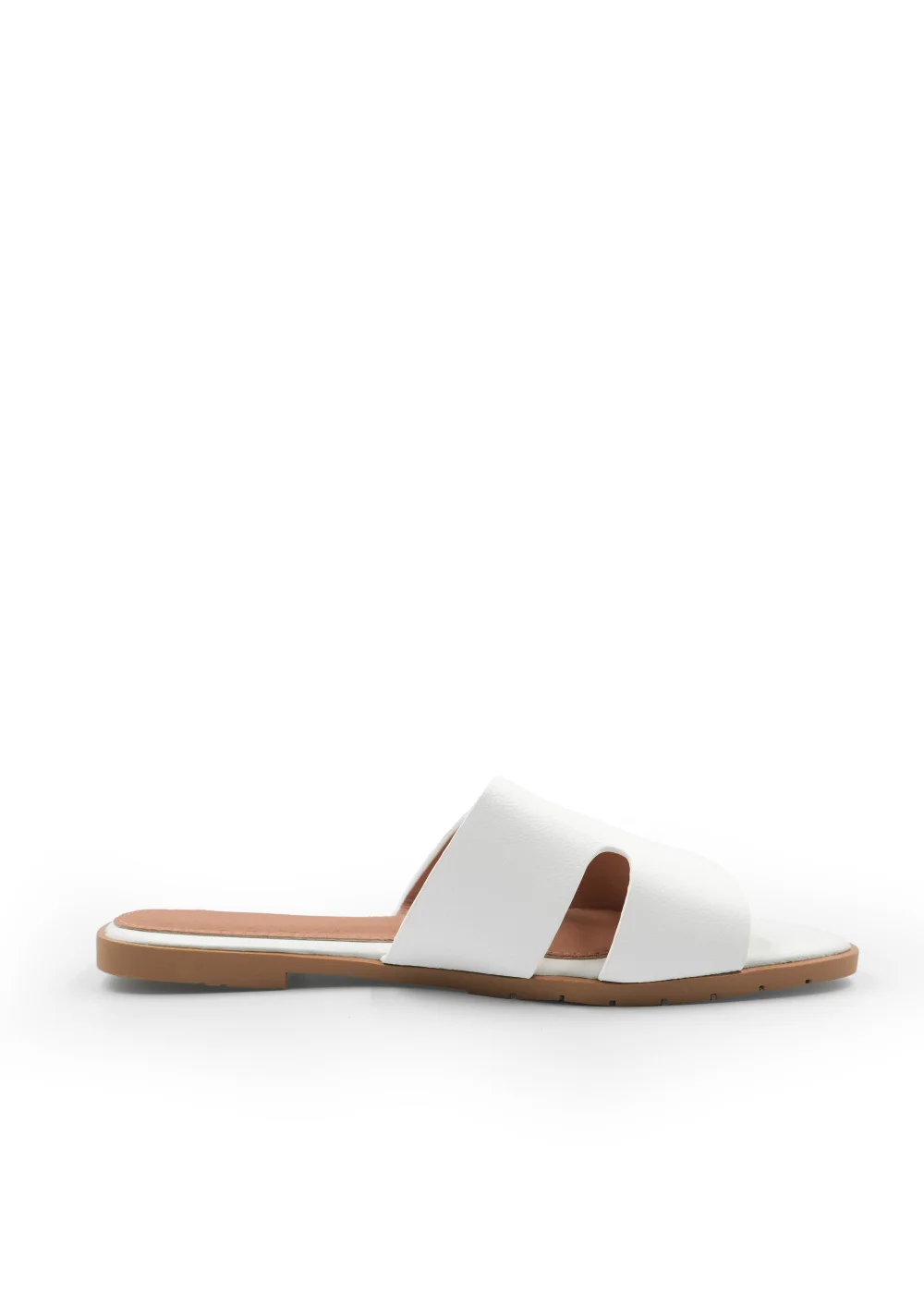 Where's That From White Pu Mae Strapped Slider Sandals - 3 Image 2