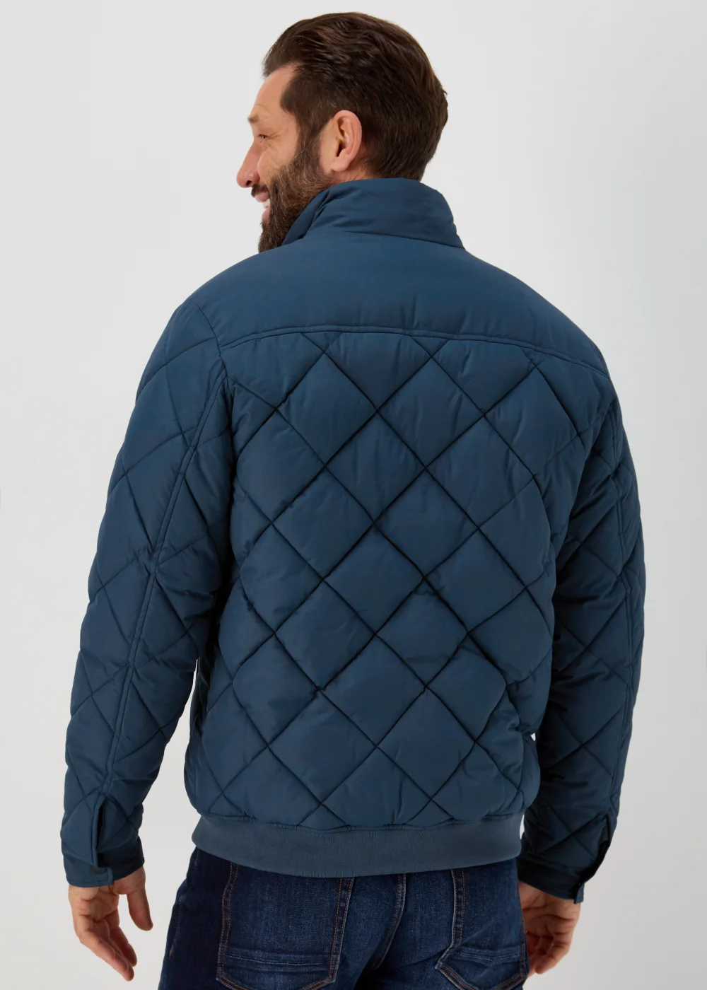 Lincoln Teal Diamond Quilt Jacket - S Image 2