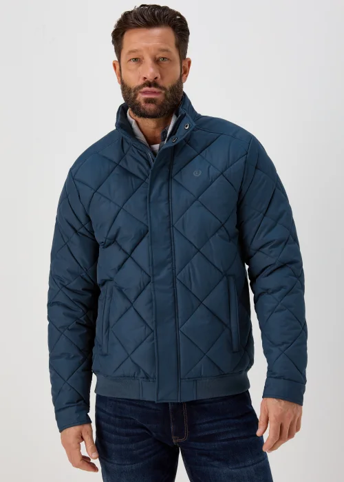 Lincoln Teal Diamond Quilt Jacket - S Image 1