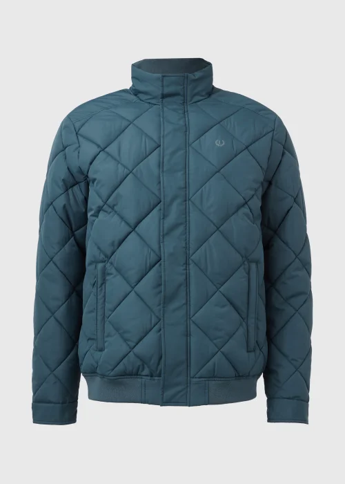 Lincoln Teal Diamond Quilt Jacket - S Image 5