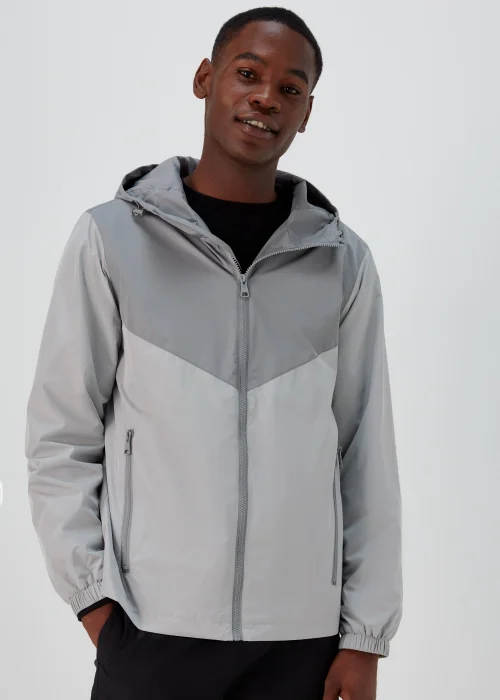 Grey Windbreaker Jacket - XS Image 1