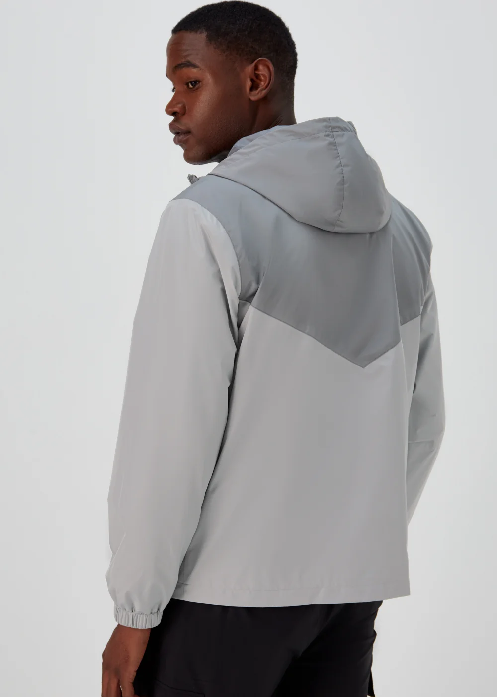 Grey Windbreaker Jacket - XS Image 2