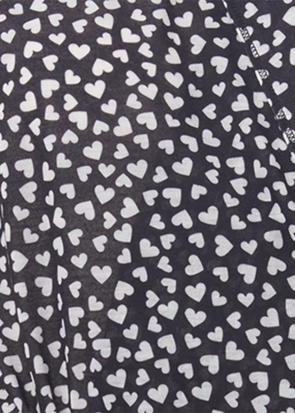 Black Heart Print Dressing Gown - Extra small Image 5