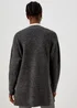 Grey Marl Ribbed Cardigan - XS Image 2