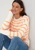 Orange Stripe Jumper - XS Image 4