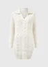 Ivory Open Collar Cable Knit Dress - XS Image 5