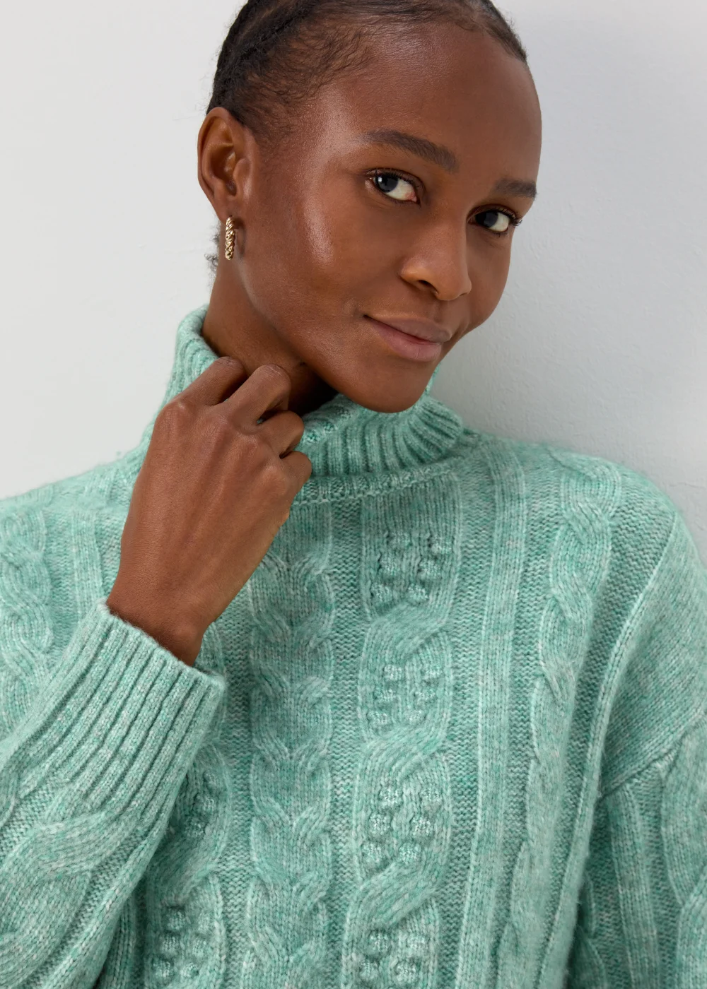 Aqua Cable Knit Jumper - XS Image 3