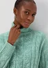 Aqua Cable Knit Jumper - XS Image 3