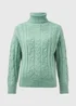 Aqua Cable Knit Jumper - XS Image 5