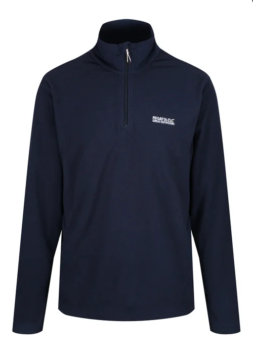 Regatta Navy 1/4 Zip Thompson Fleece - S Image 5