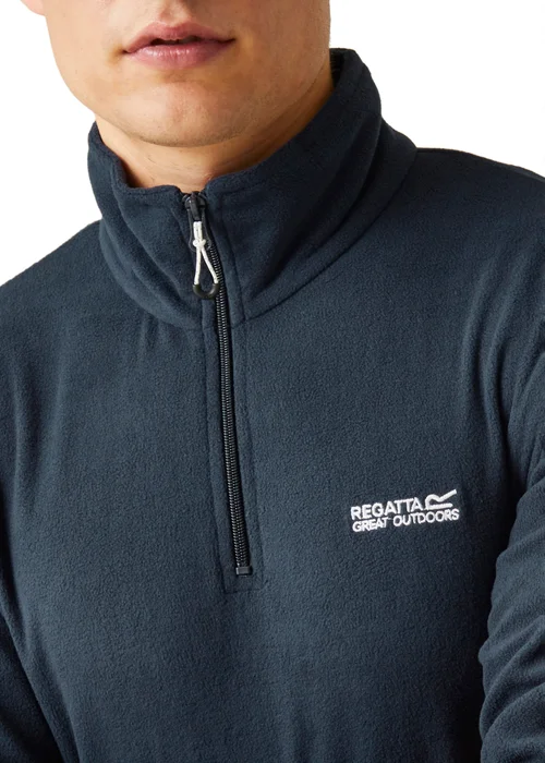 Regatta Navy 1/4 Zip Thompson Fleece - S Image 3
