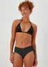 Black Textured Short Bikini Briefs - Size 6 Image 1