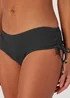 Black Textured Short Bikini Briefs - Size 6 Image 3