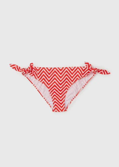 Orange Twist Stripe Bikini Bottoms - 6 Image 4