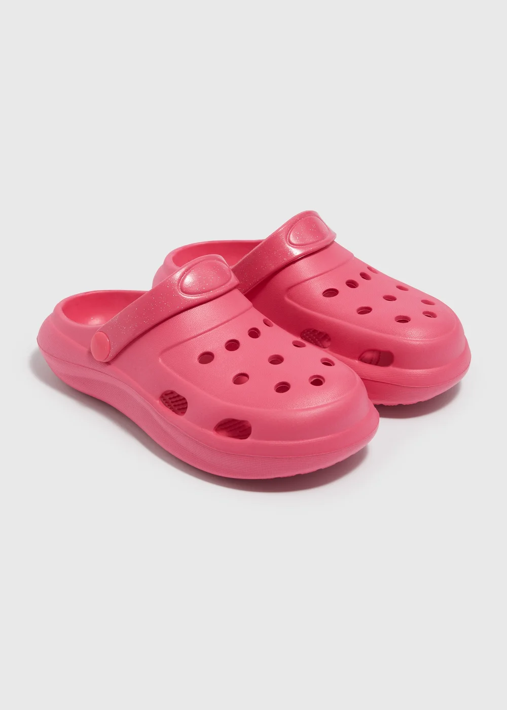 Girls Pink Clogs (Younger 12- Older 5) - Size 12 Infants Image 1