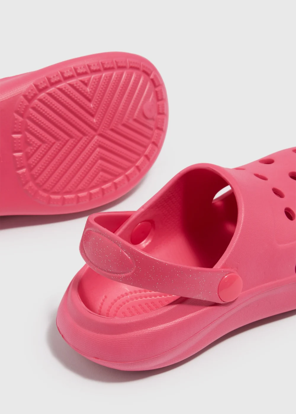 Girls Pink Clogs (Younger 12- Older 5) - Size 12 Infants Image 2
