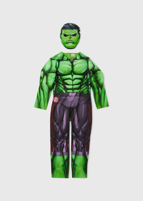 Kids Marvel Hulk Fancy Dress Costume (3-9yrs) - 3 Yrs Image 1