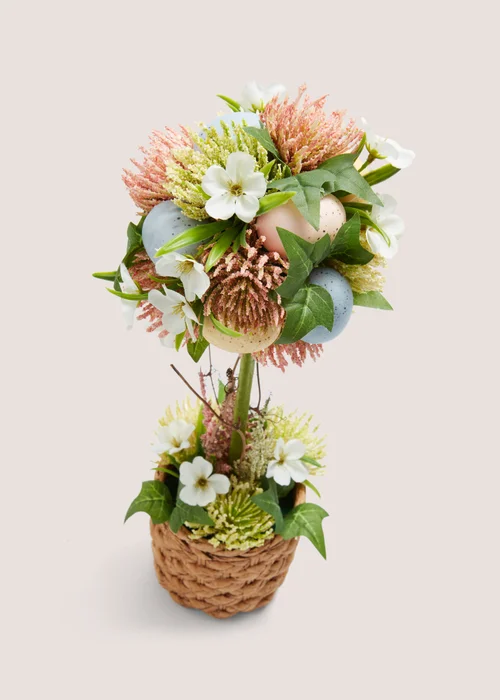 Multicoloured Easter Egg Topiary Tree (14x14x42CM) Image 2
