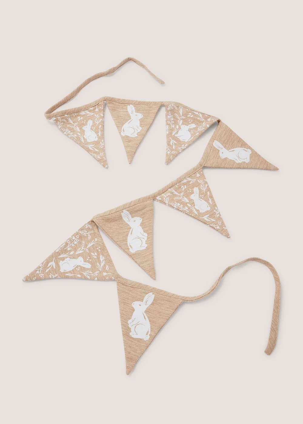 Brown Bunny Print Easter Bunting (140mm x 200mm) Image 1