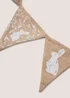 Brown Bunny Print Easter Bunting (140mm x 200mm) Image 2