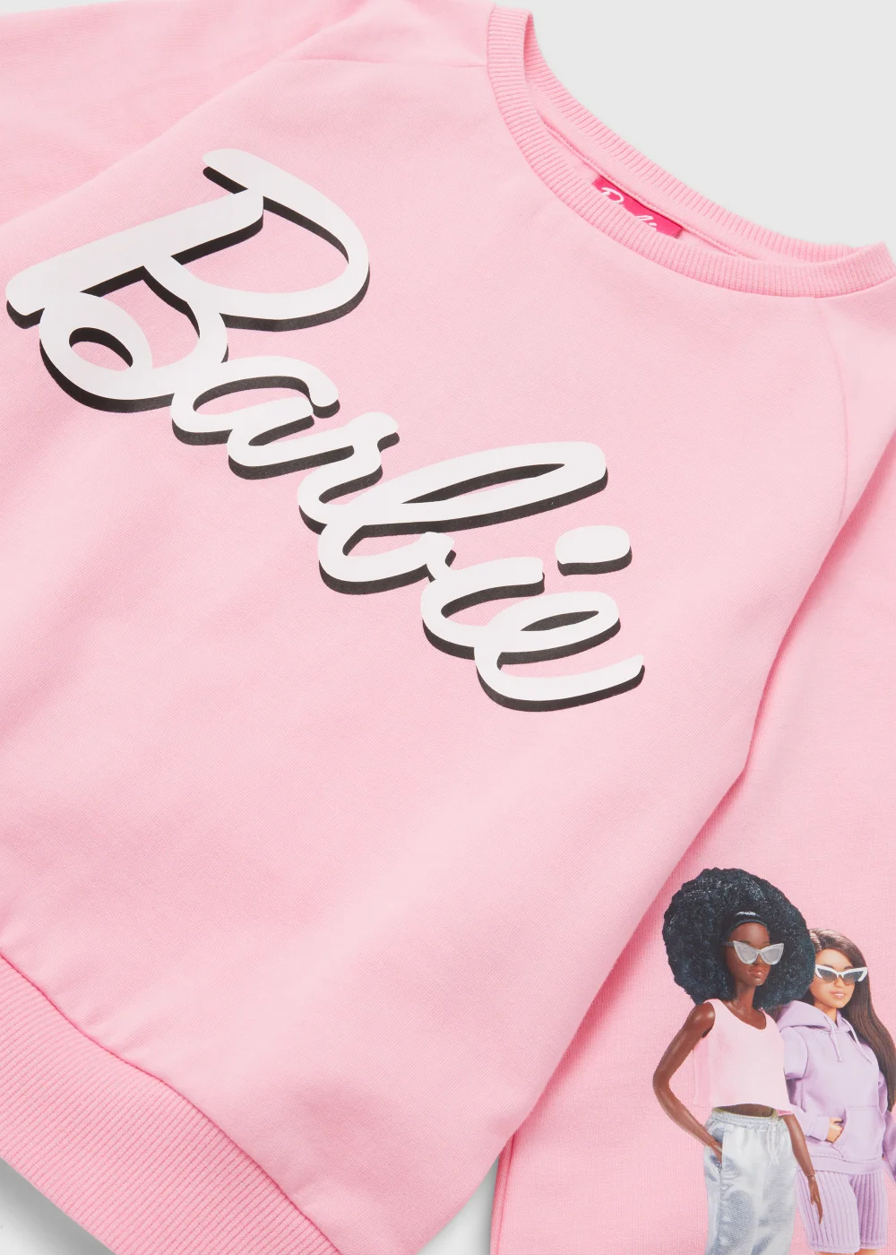 Kids Pink Barbie Logo Sweatshirt (4-10yrs) - 4 Yrs Image 2