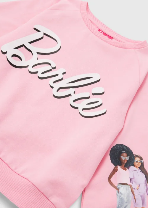 Kids Pink Barbie Logo Sweatshirt (4-10yrs) - 4 Yrs Image 2