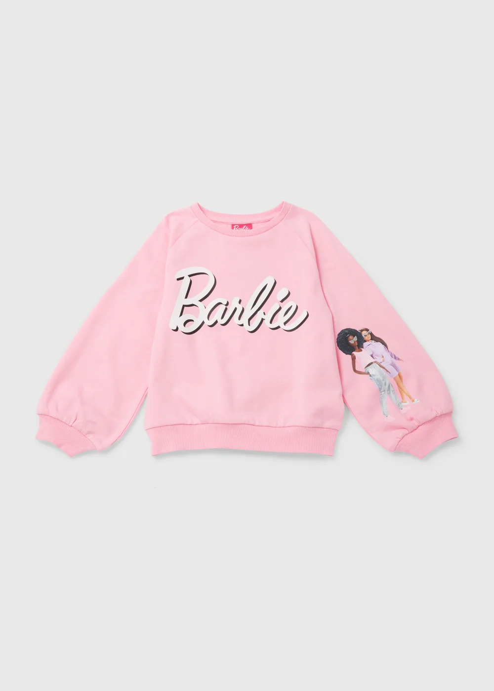 Kids Pink Barbie Logo Sweatshirt (4-10yrs) - 4 Yrs Image 1