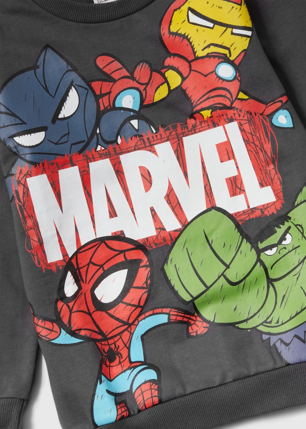 Kids Grey Marvel Sweatshirt (12mths-6yrs) - 1-1.5 Yrs Image 2