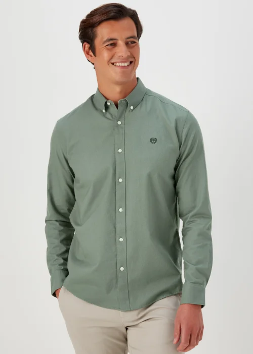 Green Oxford Long Sleeve Shirt - S Image 1