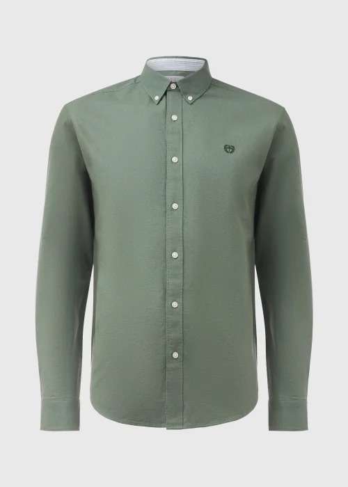 Green Oxford Long Sleeve Shirt - S Image 5