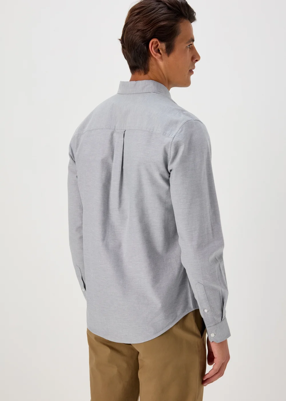 Grey Oxford Shirt - S Image 2