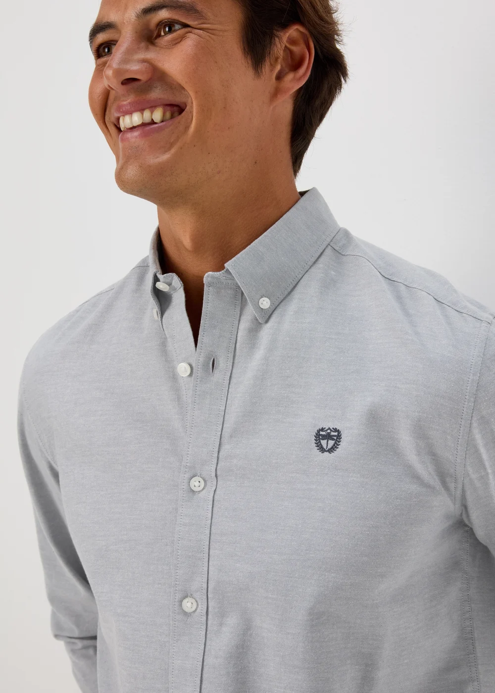 Grey Oxford Shirt - S Image 3