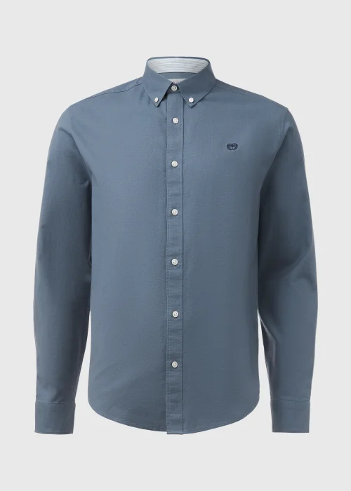 Blue Oxford Long Sleeve Shirt - Small Image 5
