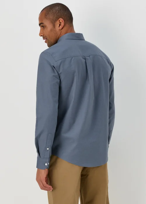 Blue Oxford Long Sleeve Shirt - Small Image 2
