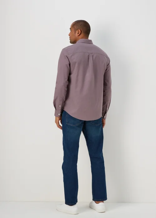 Mauve Oxford Long Sleeve Shirt - S Image 2