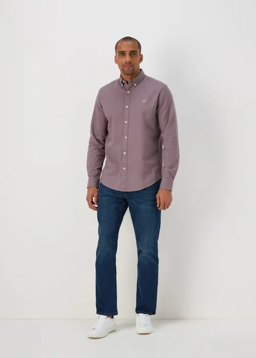 Mauve Oxford Long Sleeve Shirt - S Image 1