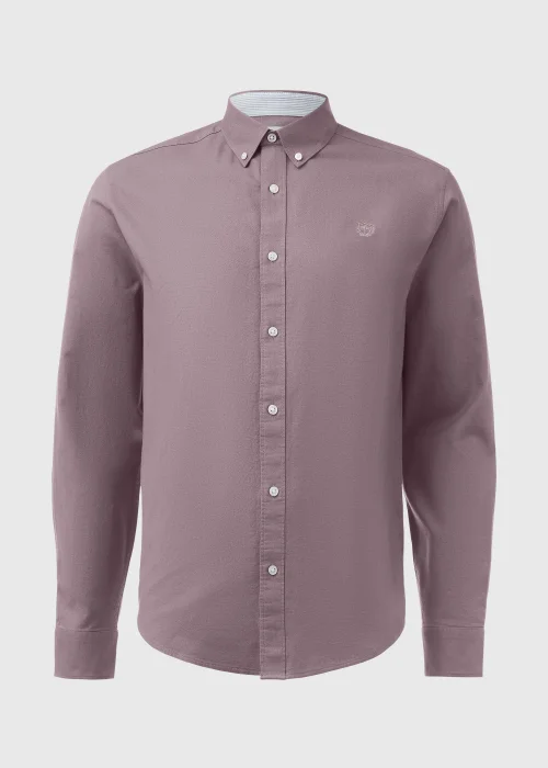 Mauve Oxford Long Sleeve Shirt - S Image 5