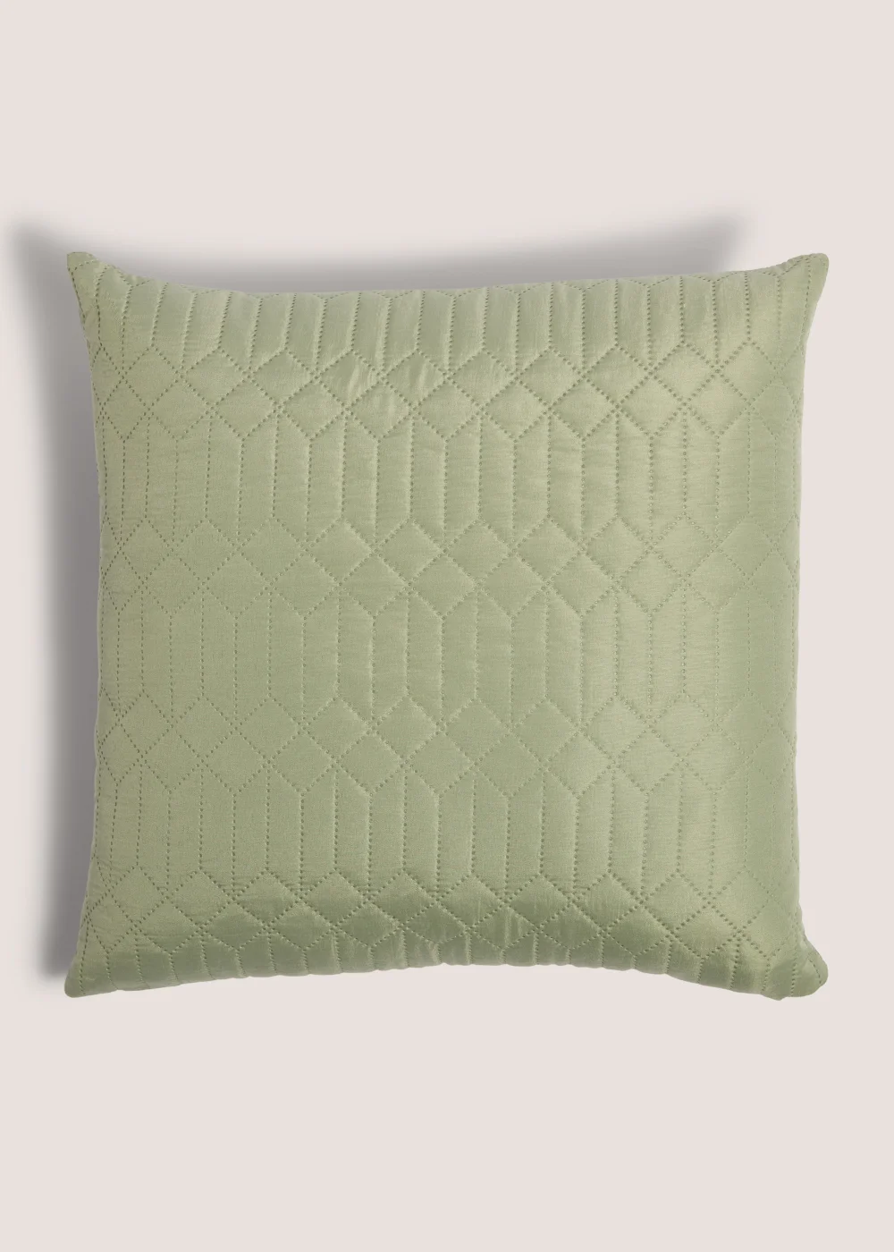 Green Geo Print Pinsonic Cushion (40cm x 40cm) Image 1