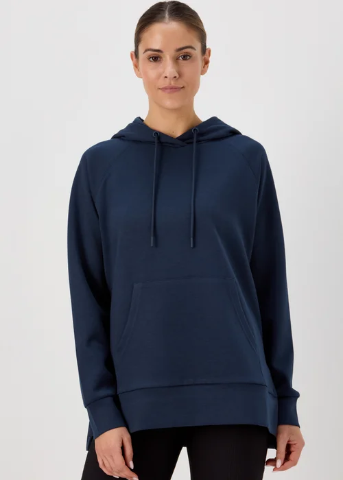 Souluxe Navy Longline Hoodie - S Image 1