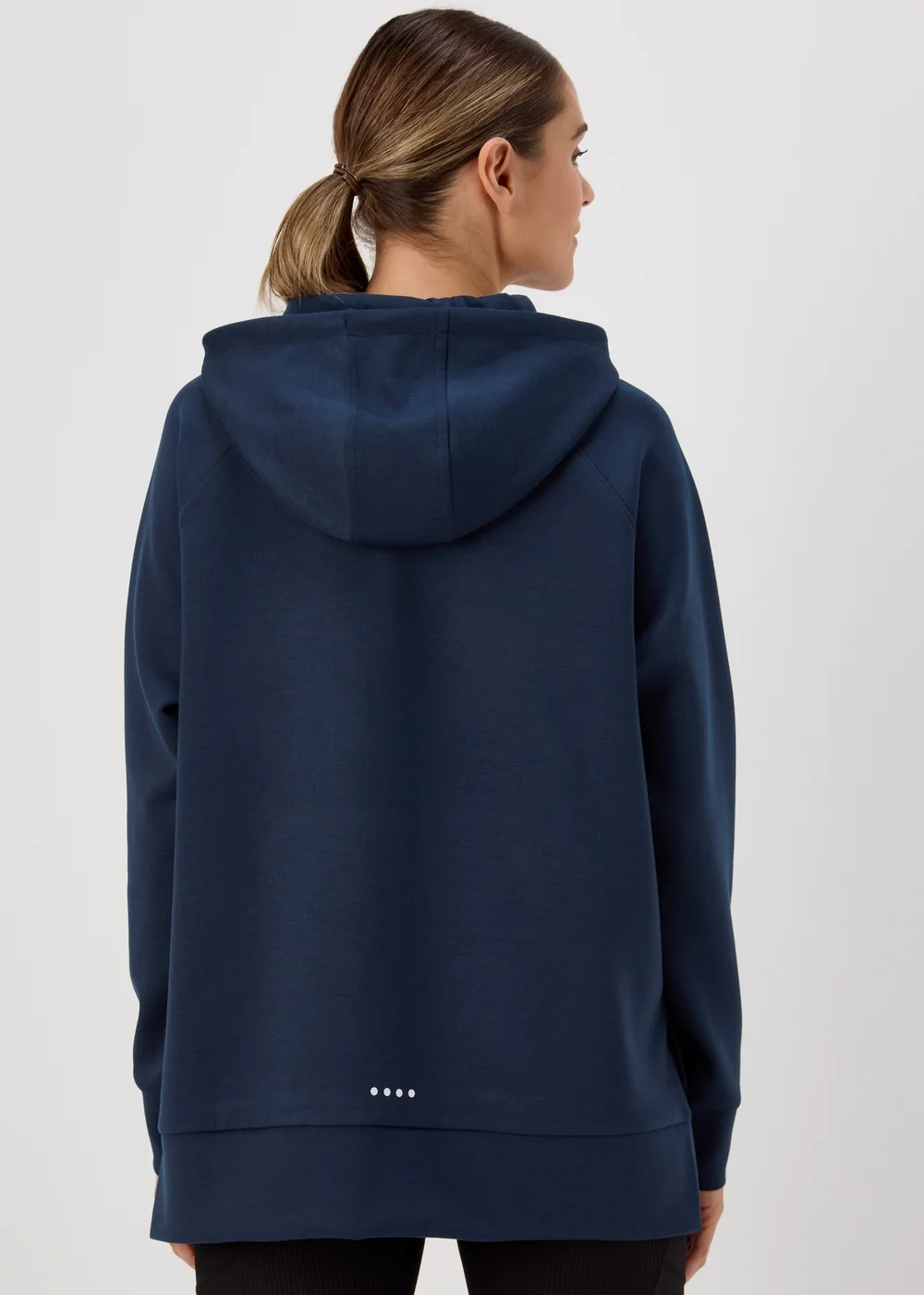 Souluxe Navy Longline Hoodie - S Image 2