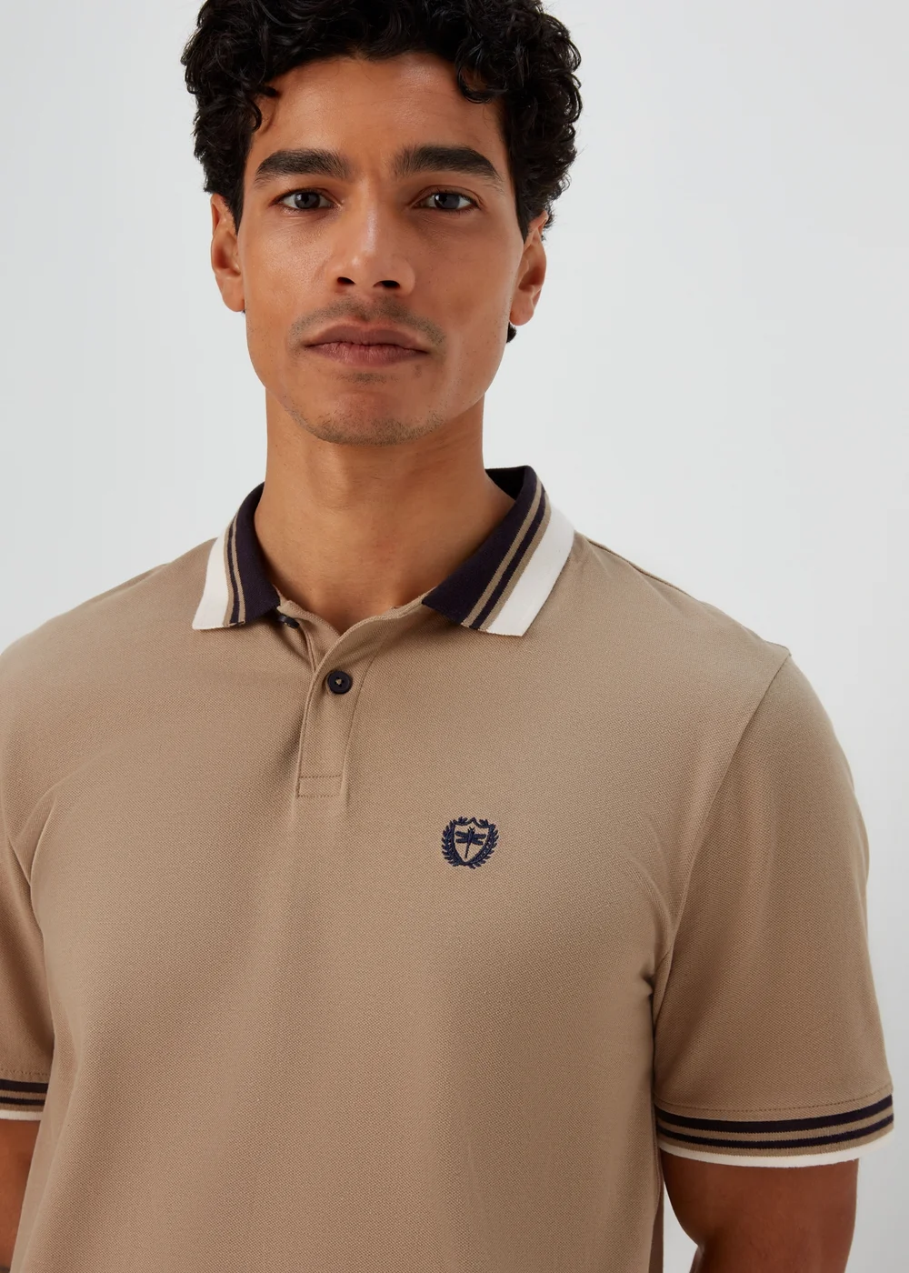Stone Tipped Polo Shirt - S Image 3