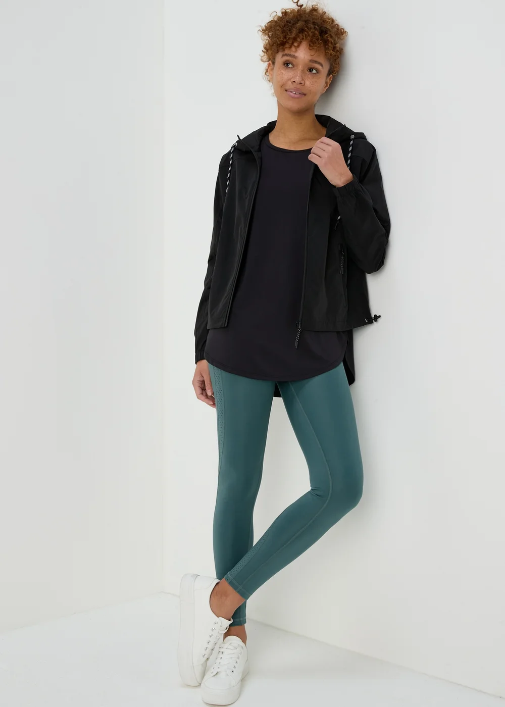 Souluxe Teal Mesh Panel Leggings - 8 Image 4