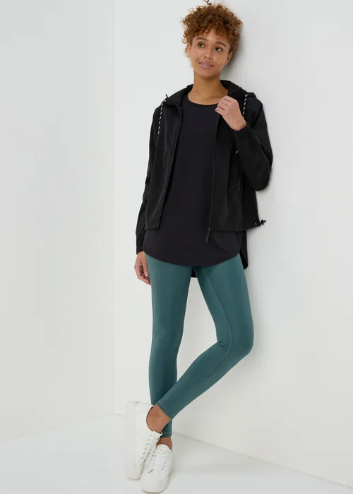 Souluxe Teal Mesh Panel Leggings - 8 Image 4