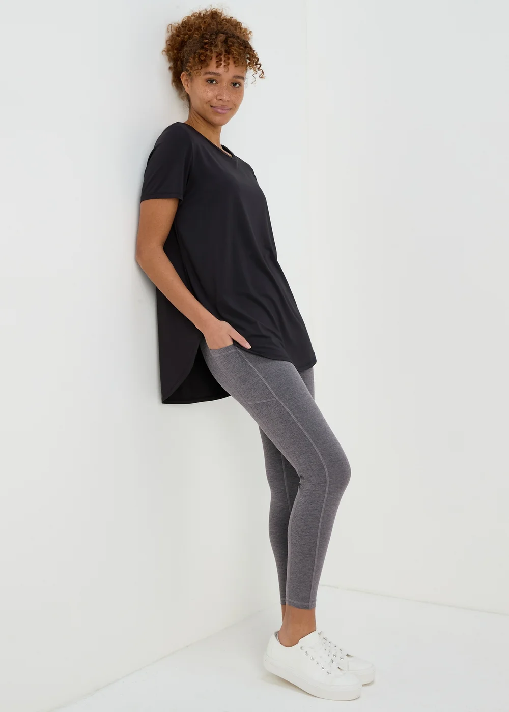 Souluxe Grey Spacedye Leggings - 8 Image 4