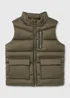 Boys Khaki Padded Utility Gilet (1-7yrs) - 1 to 1 half years Image 1