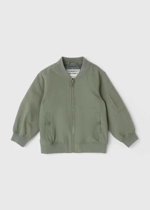 Boys Khaki Bomber Jacket (1-7yrs) - 2-3 Yrs Image 1