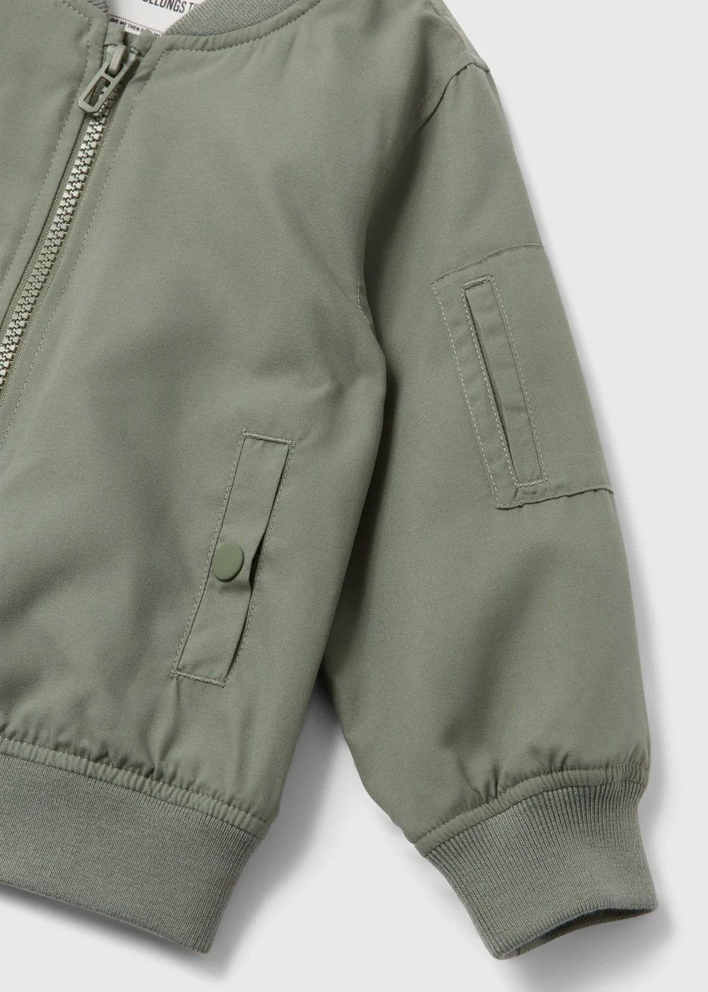Boys Khaki Bomber Jacket (1-7yrs) - 2-3 Yrs Image 2